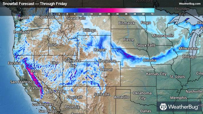 Snow Forecast Through Friday