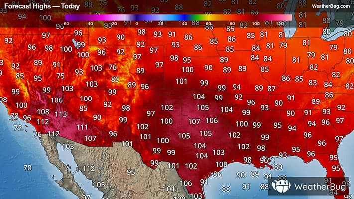 Today's High Temperature Outlook