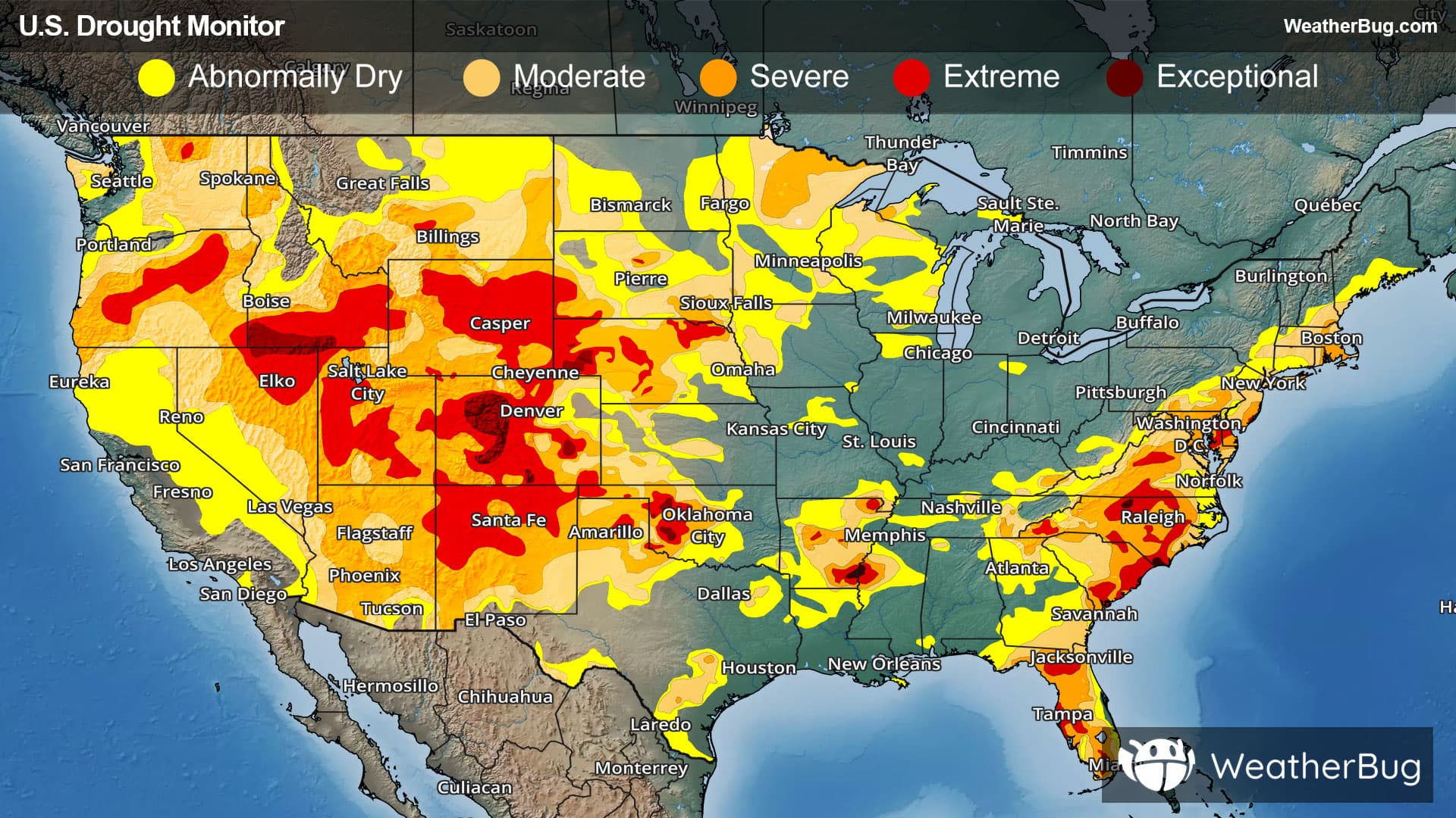 Drought Monitor for July 23, 2026