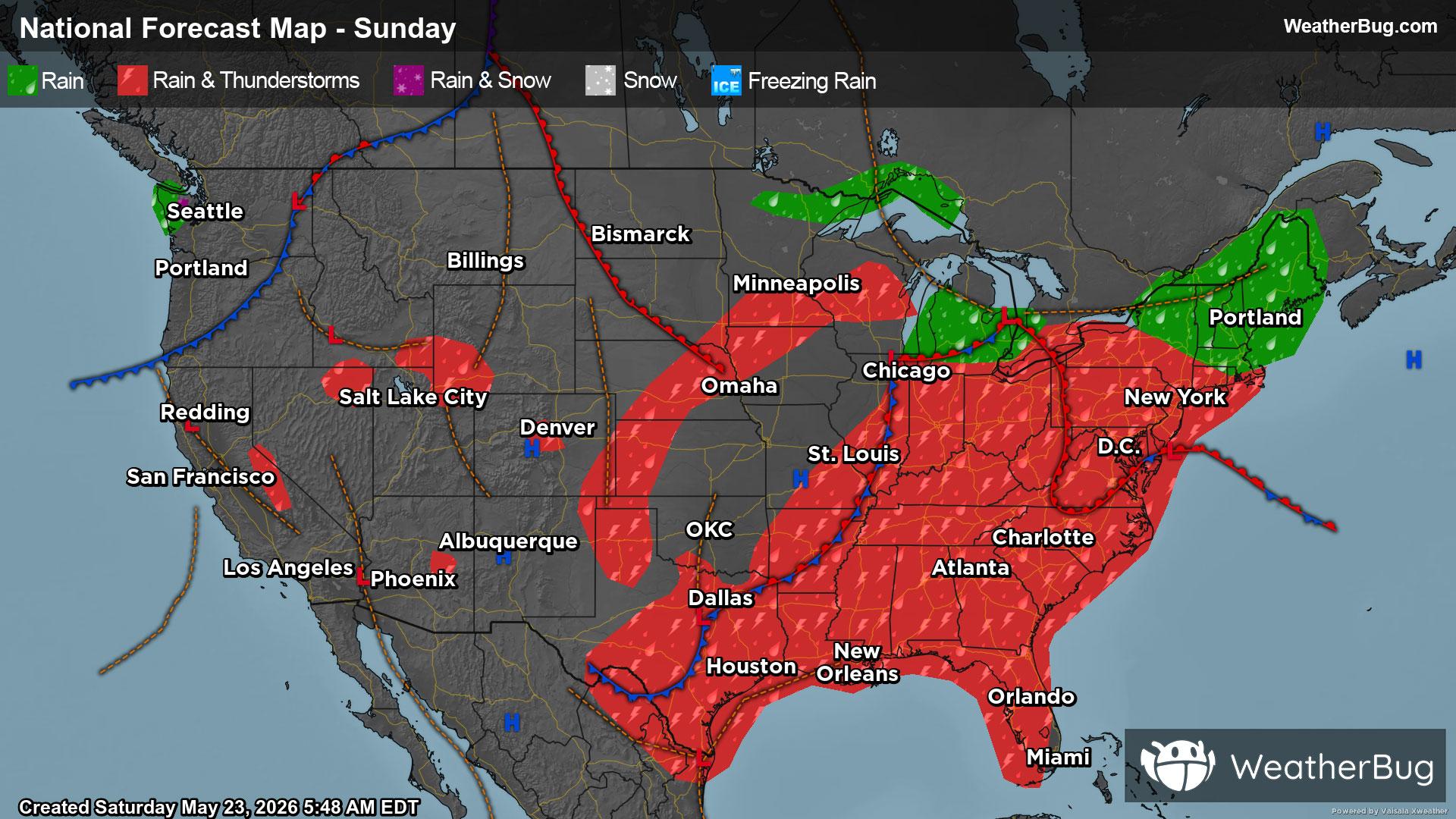 Memorial Day Weekend Weather Outlook