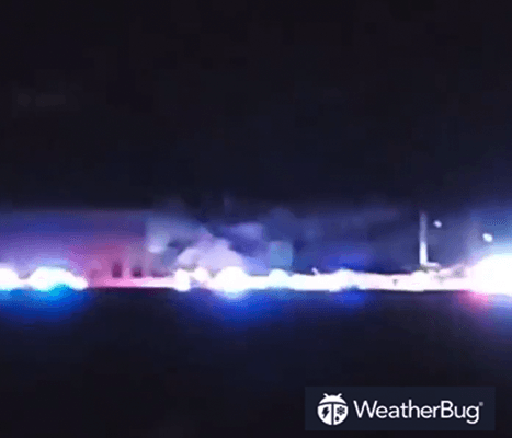 Partially collapsed Amazon warehouse in IL.