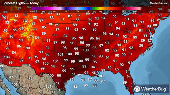 Today's High Temperature Outlook