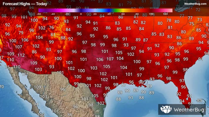 Today's High Temperature Outlook