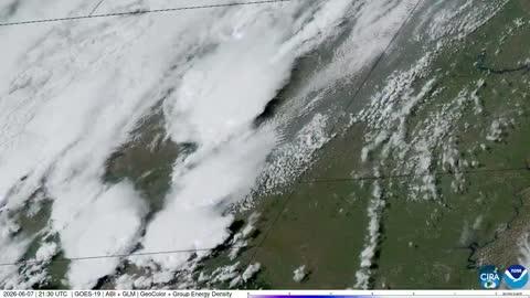 Satellite Imagery Shows Storms Advancing
