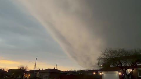 Supercell Looms Over Cleveland Area