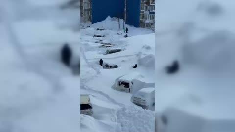 Russia's Kamchatka Records Historic Snowfall