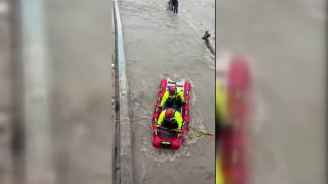 Two Men Rescued From Swollen Creek