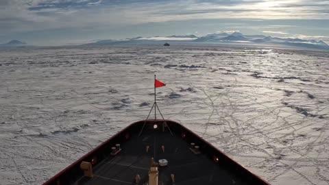 US Coast Guard Clears Path Through Antarctic