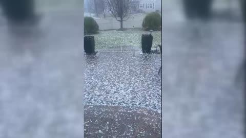 Hailstones Pummel Northeast Illinois