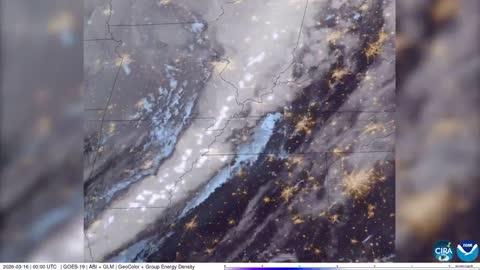 Satellite Shows Lightning Packed Storm