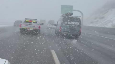 Winter Driving Conditions in Utah