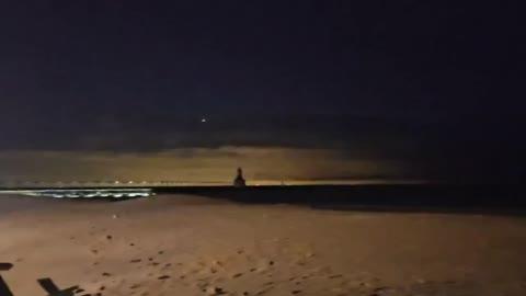 Crazy Lightning Flashes Over Lake Michigan