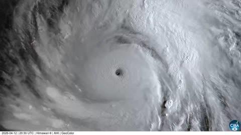 Super Typhoon Approaches Guam Mariana Islands