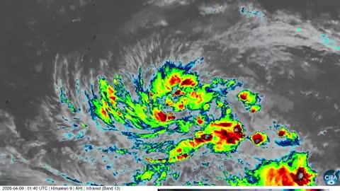 Lifetime of Typhoon Sinlaku in Pacific Ocean