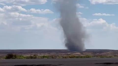 Dust Devil Landspout Whips up New Mexico