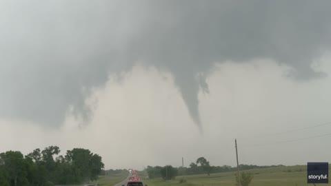 Storm Chaser Captures 3 Twisters