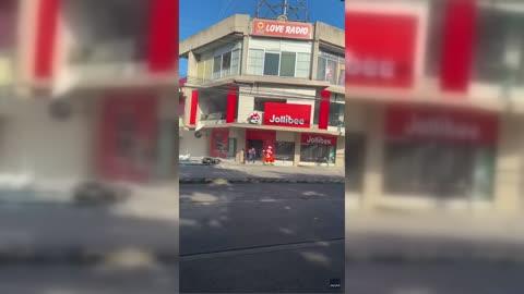 Jollibee Restaurant Collapses After Earthquake