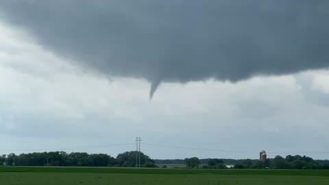 Funnel Cloud Looms Over Western Illinois