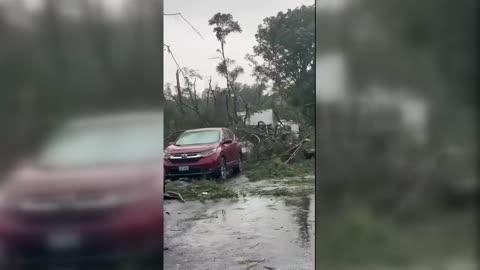 Storm Uproots Trees Damages Homes in Virginia