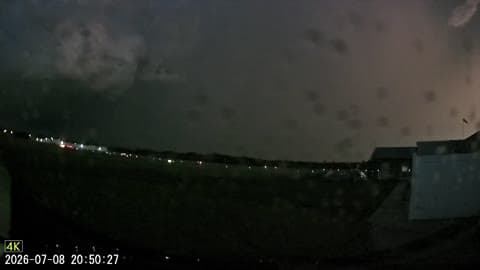 Crazy Lightning Bolts Flash Above Florida Airport