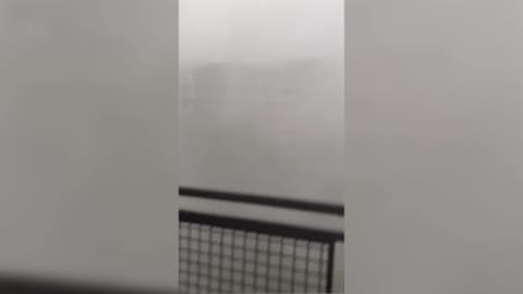 Insane Microburst in DC Downs Power Lines and Trees