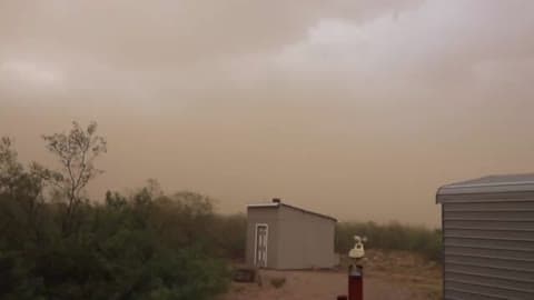 Dust Storm Rolls Through Southeast Arizona
