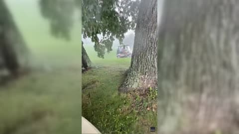 Golfer Films Terrifying Moment He's Struck by Lightning