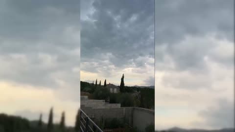 Moment Tornado Touches Down Before Wreaking Havoc in Southern France