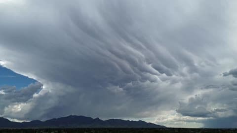 Mammatus Clouds Over Southeast Arizona