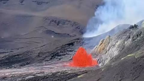 Lava Fountains at Kilauea as National Parks Service Marks 110 Years