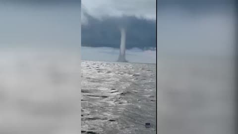 Kayakers Capture Footage of Massive Waterspout Over Gulf Waters