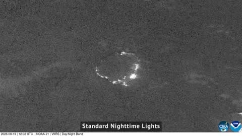 Satellite Imagery Reveals Power Outages on Kauai After Hurricane Lowell