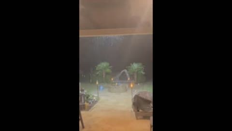 Angry Thunder Cluster Brings Heavy Rain Showers