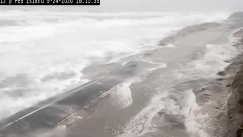 Highway Crumbles as Noreaster Pounds Outer Banks