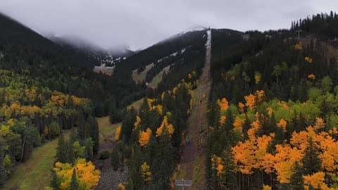 Drone Footage Shows Early Season Snow in Arizona Mountains