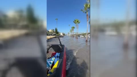 Tropical Storm Rachel Floods Newport Beach