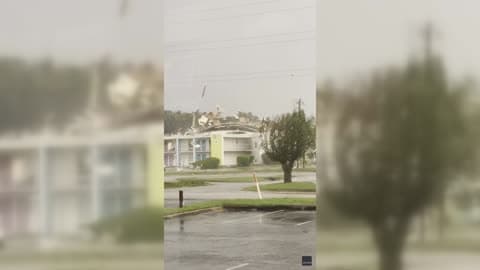 Hurricane Isaias Tears Roof Off Hotel in Pensacola