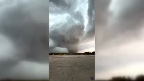 Humongous Tornado Swirls Over West Texas Town