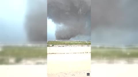 Huge Twister Barrels Through West Texas