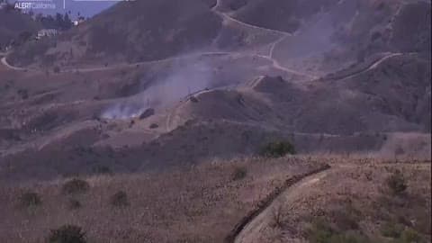 Wildfire Breaks Out in Californias San Juan Hills