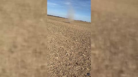 Storm Chaser Gets Caught in Dust Devil in West Tennessee