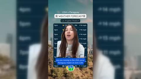 Match Day Forecast For USA vs. Paraguay on June 12, 2026