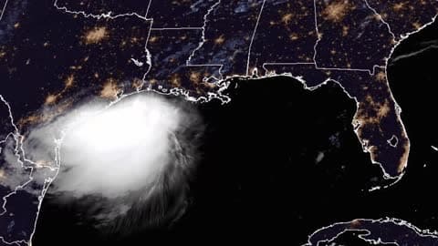 Satellite Imagery Shows Tropical Storm Bertha Moving Toward Texas