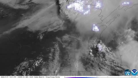 Satellite Imagery Shows Severe Storms Rolling Over Wisconsin and Illinois