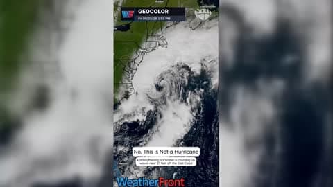 No, this is not a hurricane. But it is a powerful and increasingly organized nor’easter.