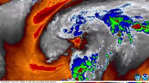 Spectacular Satellite Timelapse Shows Swirling Noreaster