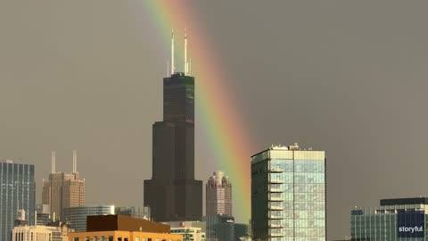 Double Rainbow Stretches Across Chicago